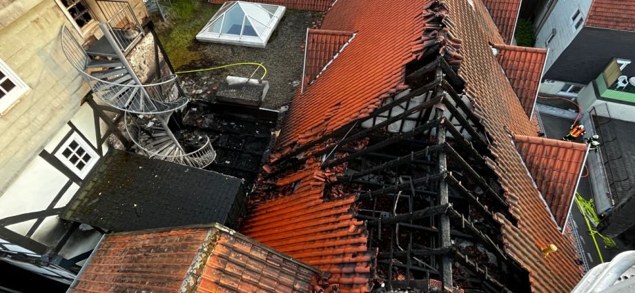 Hoher Schaden nach Brand in der Bad Wildunger Altstadt