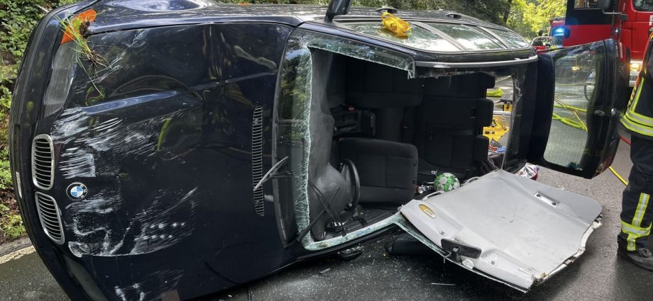 Wild ausgewichen – 19 Jährige im Fahrzeug eingeklemmt