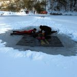 Eisrettung: DLRG übt am Bühlsee in Ahnatal (VIDEO)