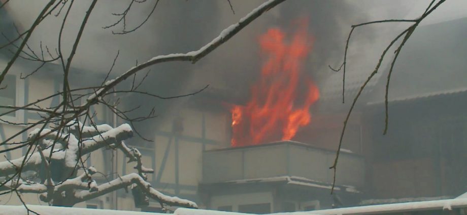 Wohnhausbrand in Calden